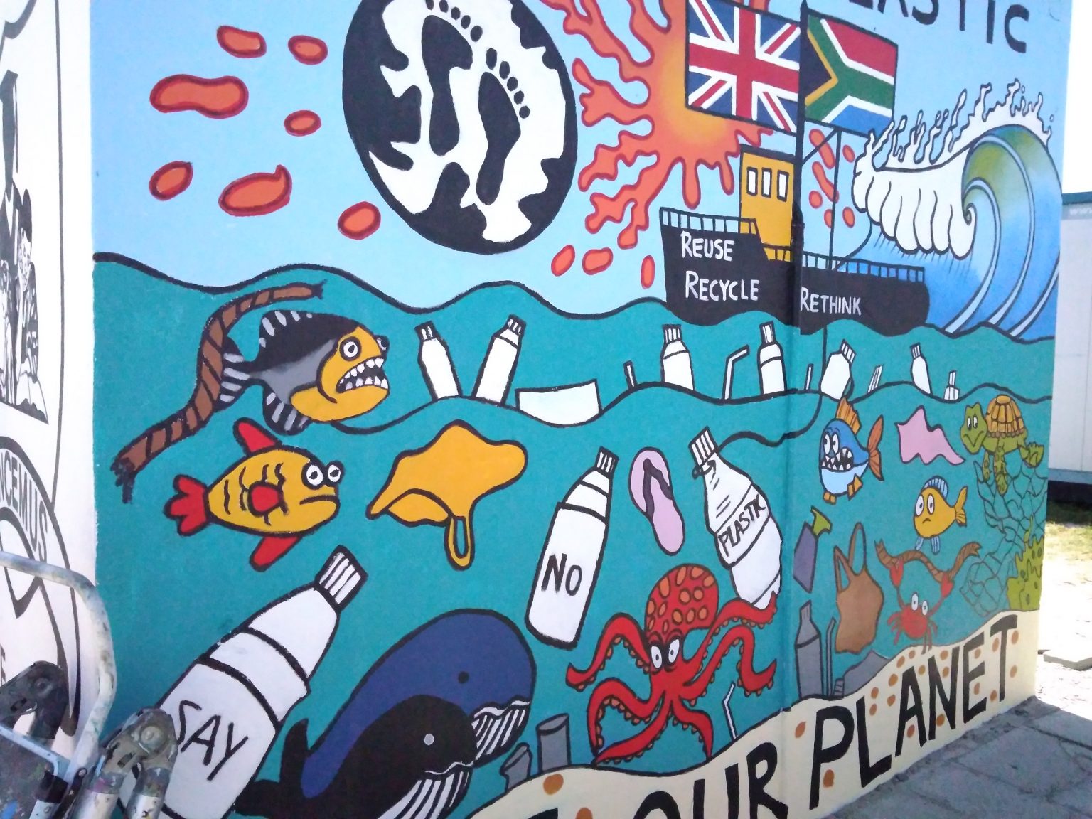 Importance in Recycling Plastic Wall Mural Mural Wall Art